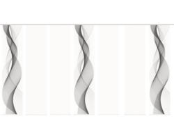 Flächenvorhang Opalia grau 60x245 cm 7er-Set