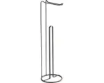 Hornbach Stand Toilettenpapierhalter Wenko 2 in 1 Lugano schwarz