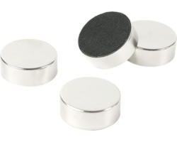 Dekomagnet Silver 4er-Set silber