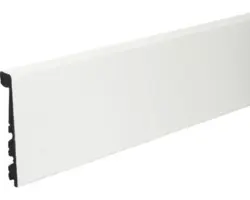 Sockelleiste KU123C PVC weiß 91x24x2400 mm
