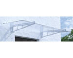 Hornbach Vordach ARON Pultform Calais VSG 150x105 cm weiß ohne Wandanschlussprofil