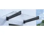 Hornbach Vordach ARON Pultform Lyon VSG 150x107,5 cm anthrazit ohne Wandanschlussprofil