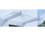 Hornbach Vordach ARON Pultform Lyon VSG 150x107,5 cm weiß ohne Wandanschlussprofil