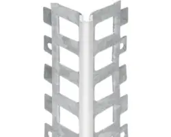 CATNIC Außenputzprofil Stahl verzinkt mit PVC Nase für Putzstärke 14 mm 2500 x 41 x 41 mm Pack = 15 St