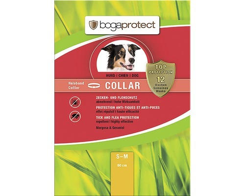 Zecken und Flohschutz Bogaprotect für Hunde mit einem Halsumfang bis 50 cm Abwehrend