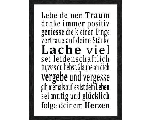 Wandbild Lebensweisheit 33x43 cm