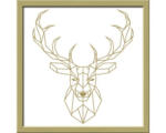Hornbach Gerahmtes Bild Golden Polygon Deer 33x33 cm