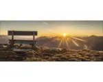 Hornbach Glasbild Bench & Horizon 80x30 cm