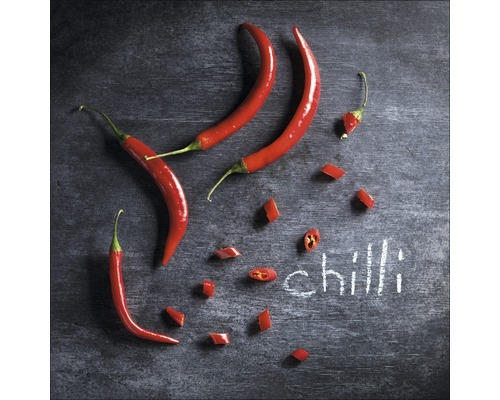 Glasbild Chilli 30x30 cm GLA1958