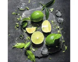 Glasbild Lemonmix 20x20 cm