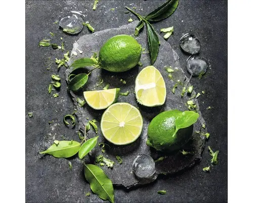 Glasbild Lemonmix 20x20 cm