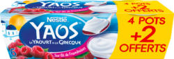 Yogurt Lampone Yaos Nestlé, à la grecque, 6 x 125 g
