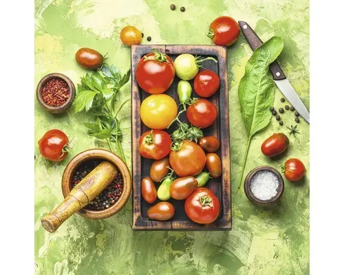 Glasbild Ingredients I 20x20 cm GLA2101