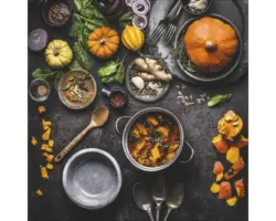 Glasbild Ingredients III 50x50 cm GLA2103