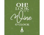 Hornbach Glasbild It's Wine O'Clock 30x30 cm GLA2114