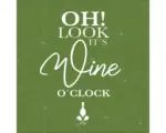 Hornbach Glasbild It's Wine O'Clock 30x30 cm GLA2114