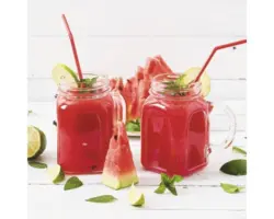 Glasbild Watermelon Smoothie I 30x30 cm GLA2117