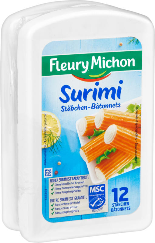 Bastoncini di Surimi Fleury Michon, 2 x 200 g