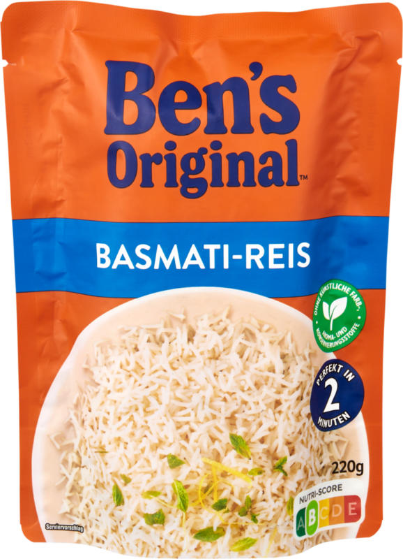 Ben’s Original Basmatireis, 2 minutes, 220 g