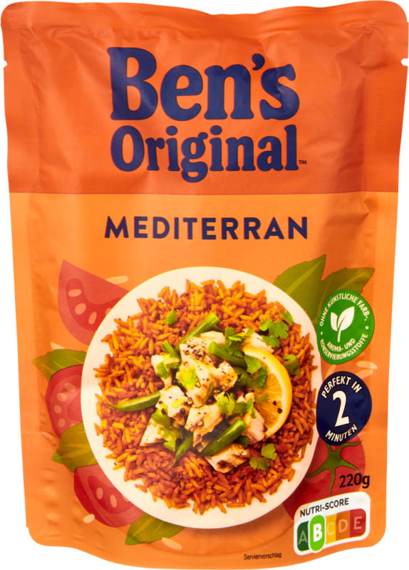Ben’s Original Express-Reis Mediterran, 2 minuti, 220 g