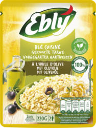 Blé cuisiné à l’huile d’olive Ebly, 2 minutes, 220 g
