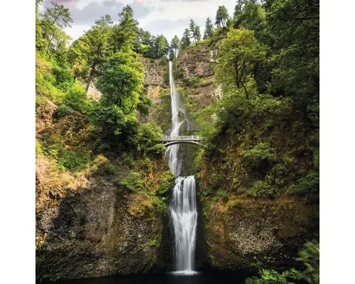 Glasbild Famous Waterfall I 20x20 cm GLA2129