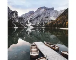 Glasbild Wildsee 20x20 cm GLA2131