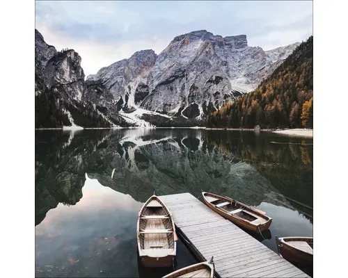 Glasbild Wildsee 20x20 cm GLA2131