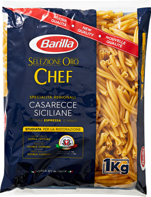 Casarecce Siciliane Selezione Oro Chef Barilla , 1 kg
