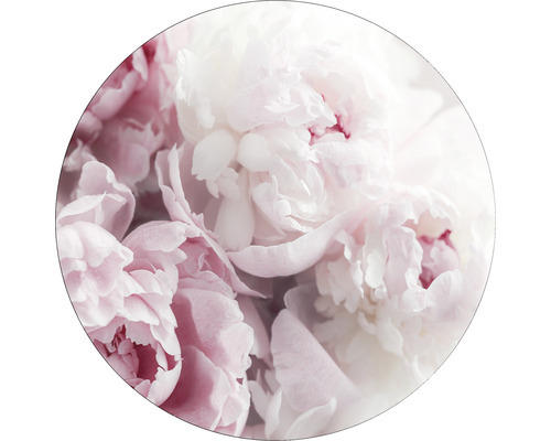 Glasbild rund Peonies II Ø 20 cm GLR014