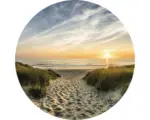 Hornbach Glasbild rund Weg Zum Strand Ø 30 cm GLR022