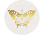 Hornbach Glasbild rund Golden Butterfly Ø 30 cm GLR029