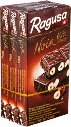 Tablette de chocolat Ragusa Noir 60% Camille Bloch, 3 x 100 g