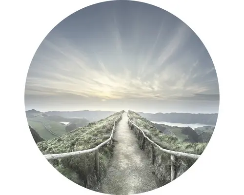 Glasbild rund Walk On Top Ø 50 cm GLR060