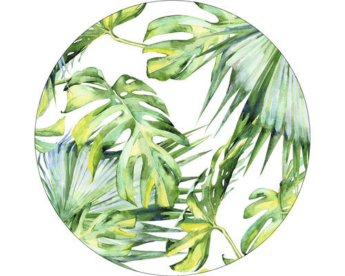 Glasbild rund Jungle Ø 30 cm GLR065