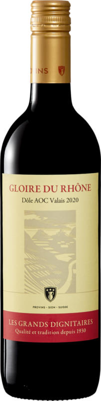 Gloire du Rhône Dôle du Valais AOC, Suisse, Valais, 2020, 75 cl