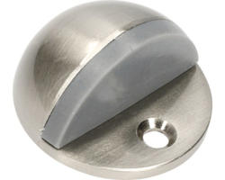 Türstopper 45/25 mm mit Gummikappe Stahl vernickelt schraubbar für Boden