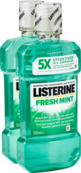 Bain de bouche Fresh Mint Listerine, 2 x 500 ml