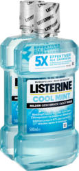 Bain de bouche Cool Mint Listerine, 2 x 500 ml