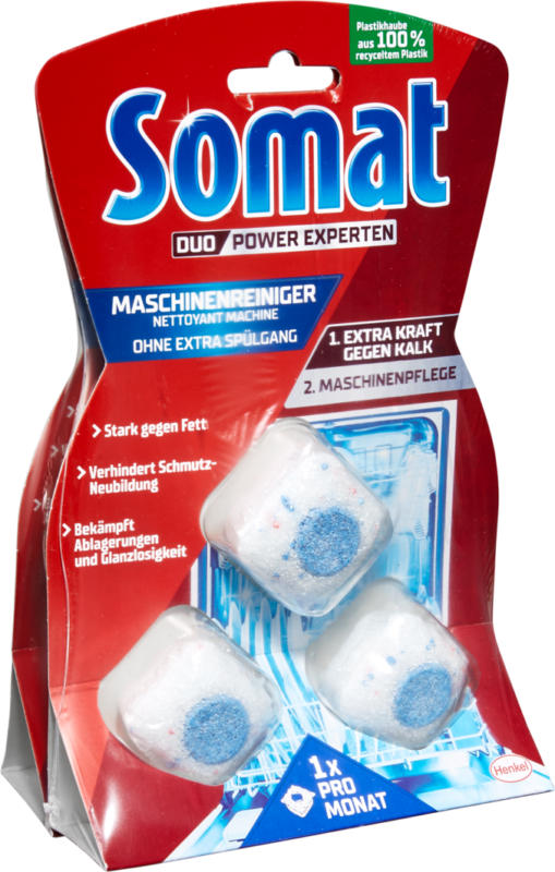 Pastiglie per la pulizia della lavastoviglie Somat , 2 x 3 x 19 g