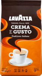 Café Crema e Gusto Lavazza, en grains, 1 kg