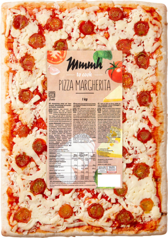 Pizza famiglia Margherita Mmmh, 1 kg