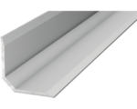 Hornbach Abschlussprofil zum Kleben Aluminium silber 19,5x19,5x1000 mm