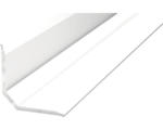 Hornbach Abschlussprofil zum Kleben Aluminium weiß 19,5x19,5x1000 mm