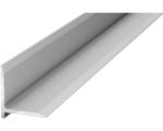 Hornbach Wandanschlussprofil Alu silber selbstklebend 13,1 x 13,1 x 1000 mm