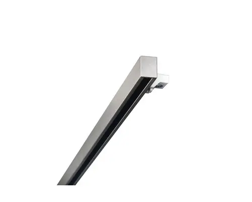 Vorhangschiene Smart Profil-Set 1-läufig edelstahl-optik 240 cm