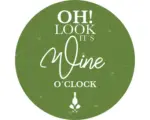 Hornbach Glasbild rund It's Wine O'Clock Ø 30 cm GLR009