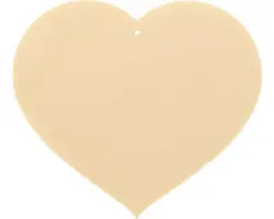 Herz Holz 8x7 cm 4 Stück