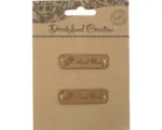 Hornbach Etiketten Hand Made braun 48x14x2 mm