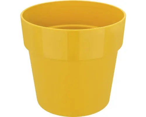 Übertopf elho b.for original Kunststoff Ø 35 H 32 cm ocker inkl. Rollen